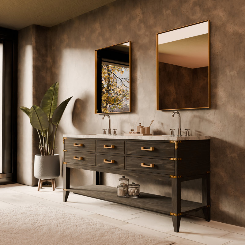 Double Bathroom Vanity with Top