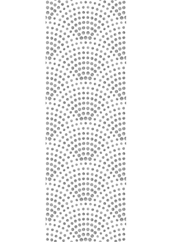 Oakden Removable Scalloped 10' L x 25" W Peel and Stick Wallpaper Roll