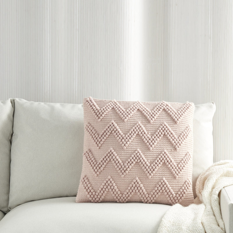  Housse et insert de coussin carré, Ros, H 20 po x l 20 po x P 6 po, Carrée