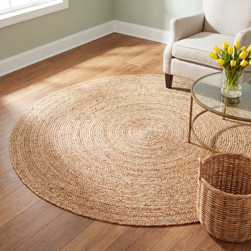 Gage Hand Braided Indoor Rug, Round 4'