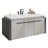 Ebern Designs 38" Bathroom Vanity Wall Mounted Modern Bathroom Cabinet With Ceramic Sink