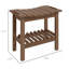 Tabouret de douche imperméable avec poignée, banc avec tablette de rangement, banc à patins antidérapants pour l'intérieur et l'extérieur-126443397