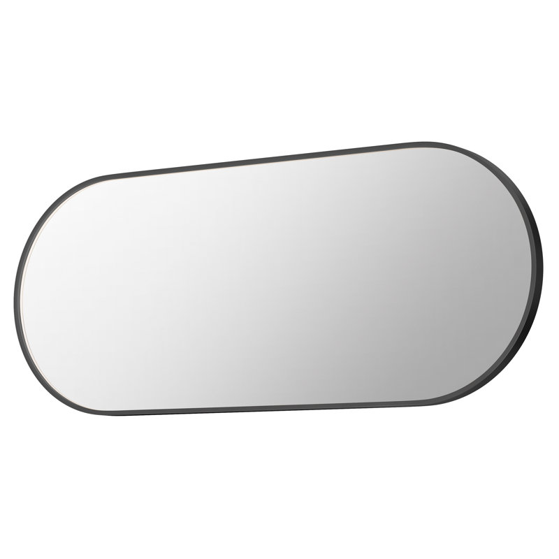 Miroir Elisse, 28 po x 68 po, Noir