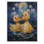 «Cute Ducks» par Vincent - Décoration murale en bois de canard sur bois de pin naturel-900684758
