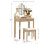 Ensemble coiffeuse et tabouret de maquillage Landisburg-488950442