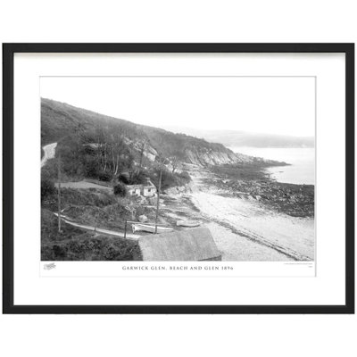 Garwick Glen, Beach And Glen 1896 by Francis Frith - Single Picture Frame Print