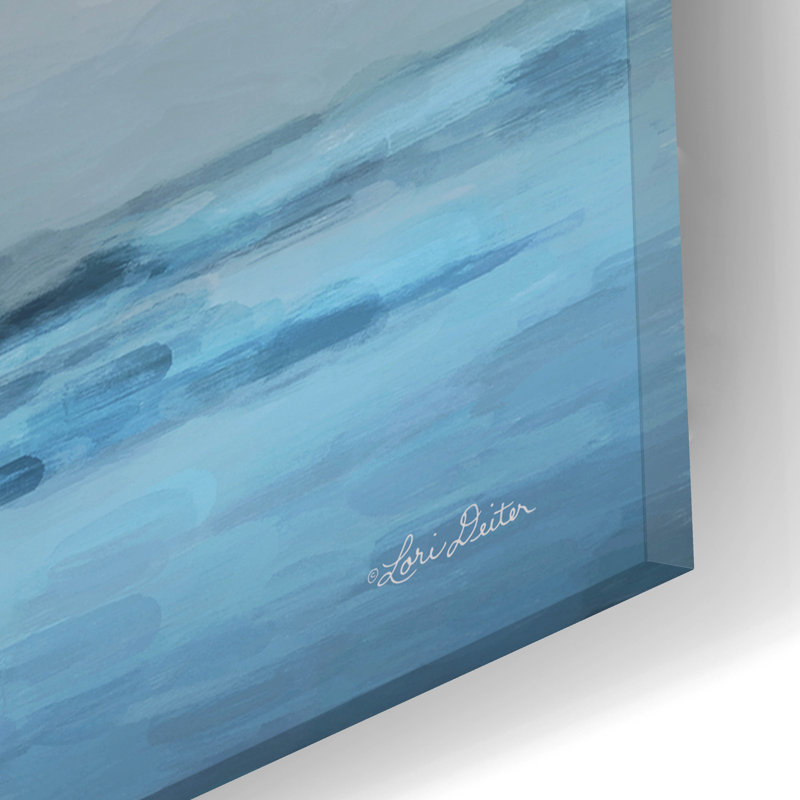 «Dewey Beach Abstract» par Lori Deiter, acrylique, H 12 po x l 24 po