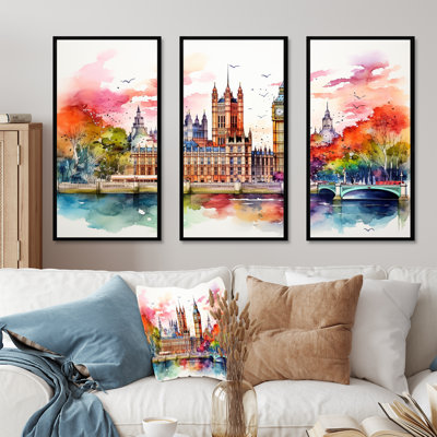 Big Ben London Skylines At Sunset II - City London, art mural