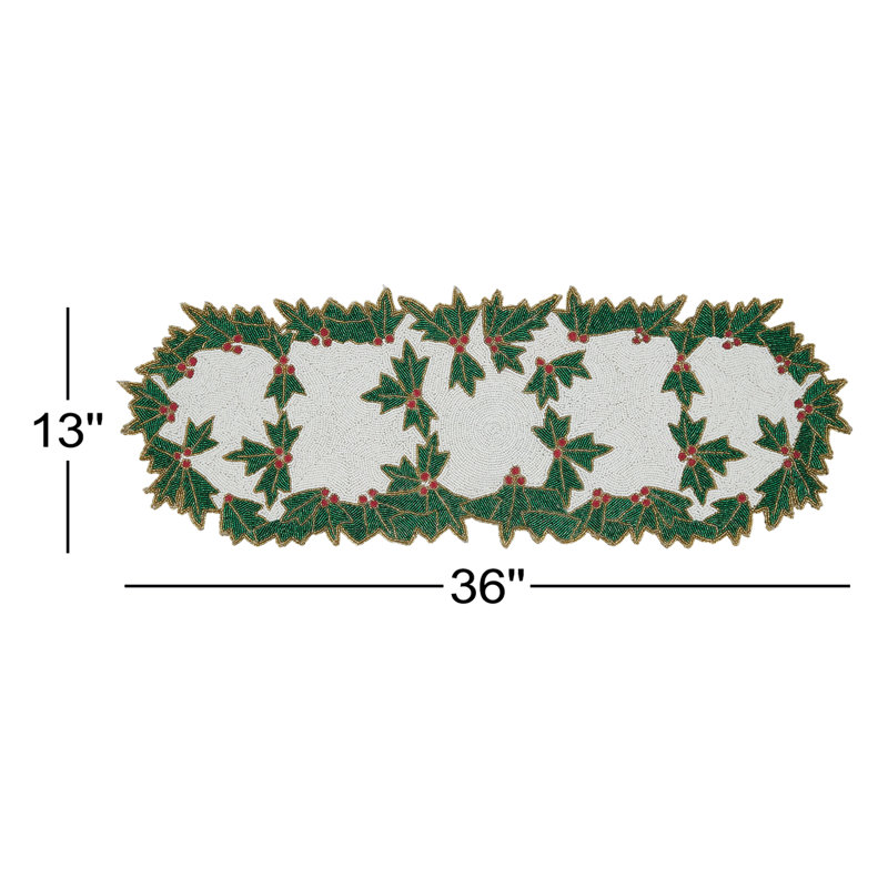 Liano Floral Christmas Table Runner