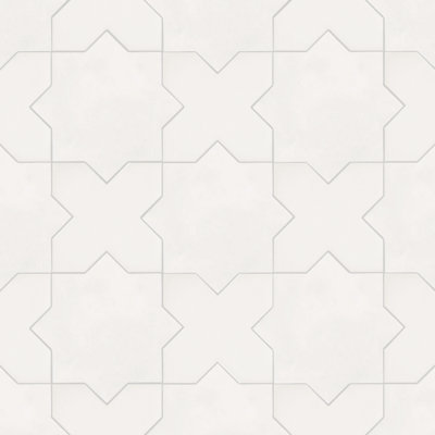Star And Cross Porcelain Pattern Tile