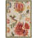 Tapis sauge en laine à motif floral Hollander