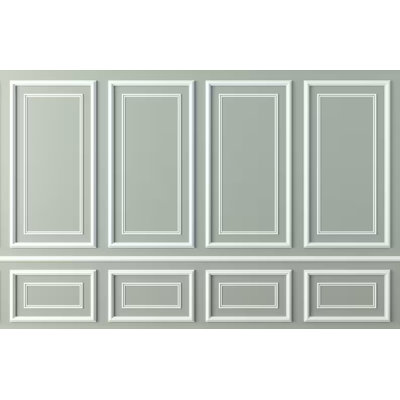 Sage Green Classic Wall Panel Mural