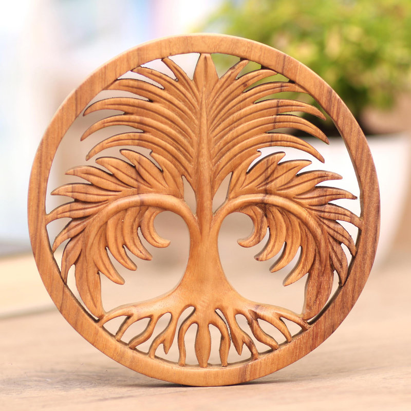 Handmade Coastal Plants & Flowers Wall Decor on Solid Wood