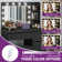 4-Drawer Makeup Vanity Table,Black Dressing Table with Mirror