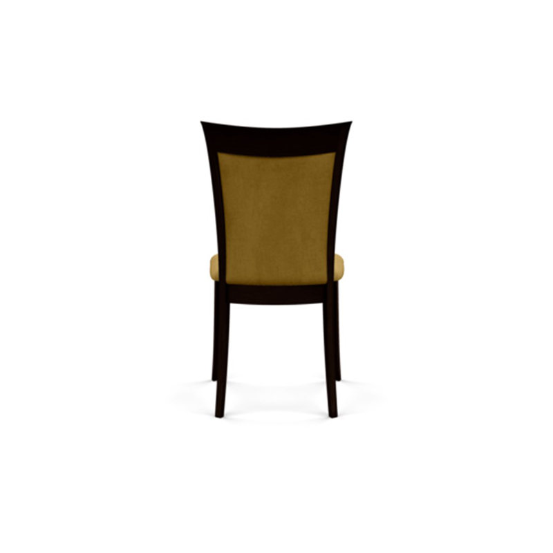 Morgan Leather Dining Chair, Smoke Cherry, Ebony