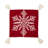 Christmas Snowflake Christmas Knitted Tassel 18" Square Pillow Cover