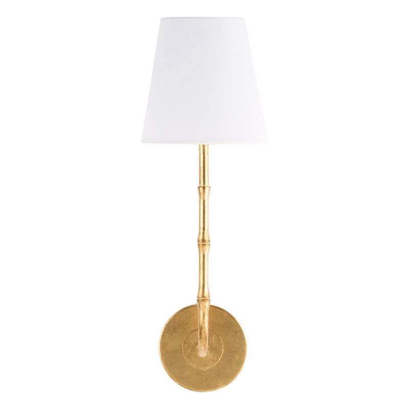 Artois Wall Sconce-White, Off White, Antique Gold