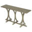 Console en U 59,8 po en bois avec plateau en placage de chêne-822359284