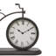 Horloge noire en métal