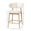 Murphey Upholstered 26'' Counter Stool with Solid Wood Frame-420676070