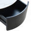 Table basse ronde moderne mobile avec roulettes (table incluse seulement)