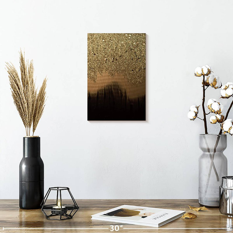 Avery Black Gold Shimmer, 12" H x 8" W