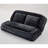 Double Human Dog Bed Lazy Sofa, Loveseat for You & Pets, Extra Large Floor Couch, 5 Adjustable Positions, Plush Chenille, Black-109828649