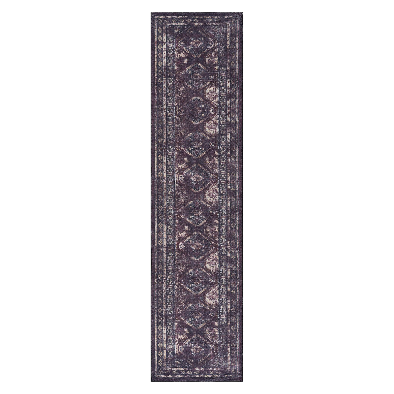 Nicholis Washable Oriental Indoor Rug, Runner 2'6" x 10'
