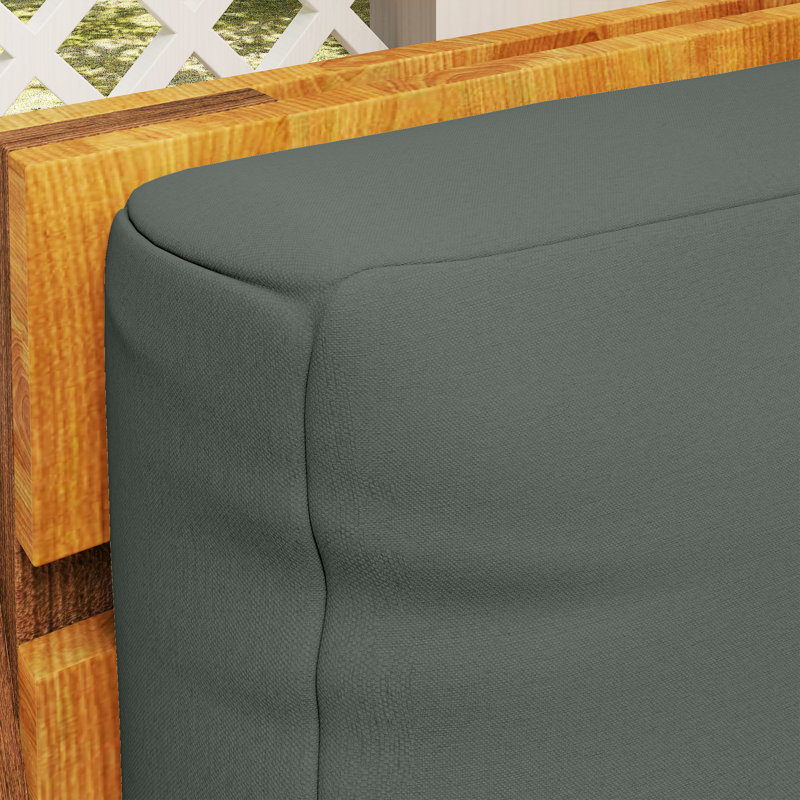Garden Seat / Back Cushion, Charcoal Grey
