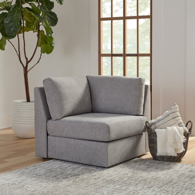 Fauteuil d'angle Flex, Galet gris foncé