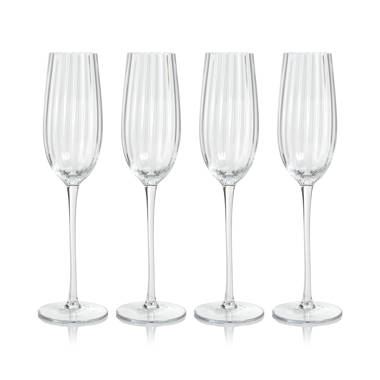 Waterfall Wine Glasses, Set of 4