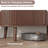 59" Sideboard Storage Cabinet With Power Outlet  And Tambour Sliding Doors, Mid Century Modern Buffet Cabinet With Drawers And Shelves, Fluted Storage Cabinet For Dining Room, Hallway, Living Room, Walnut Tall TV Stand