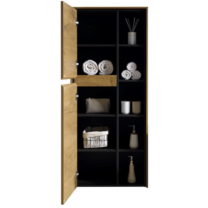 Armoire à linge Regnild, Brun clair