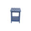 Élégante table d'appoint avec rangement à double couche, matériau durable pour les rassemblements extérieurs et la détente