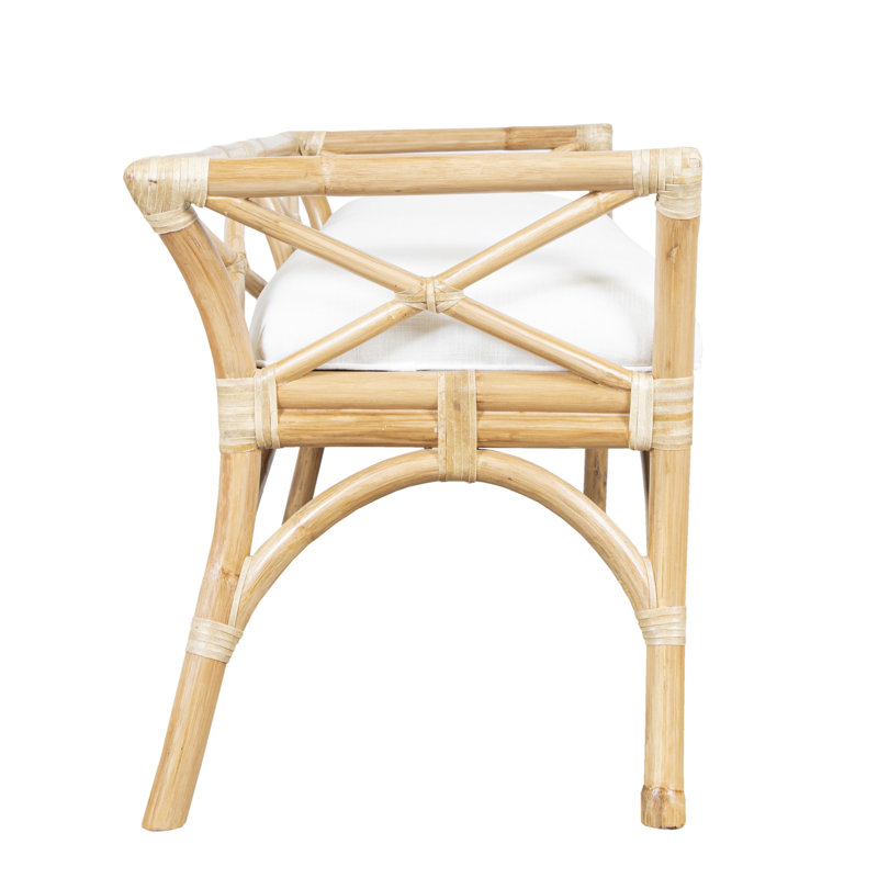Wicker Bench, Natural