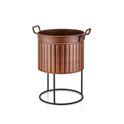 Pabst Metal Pot Planter