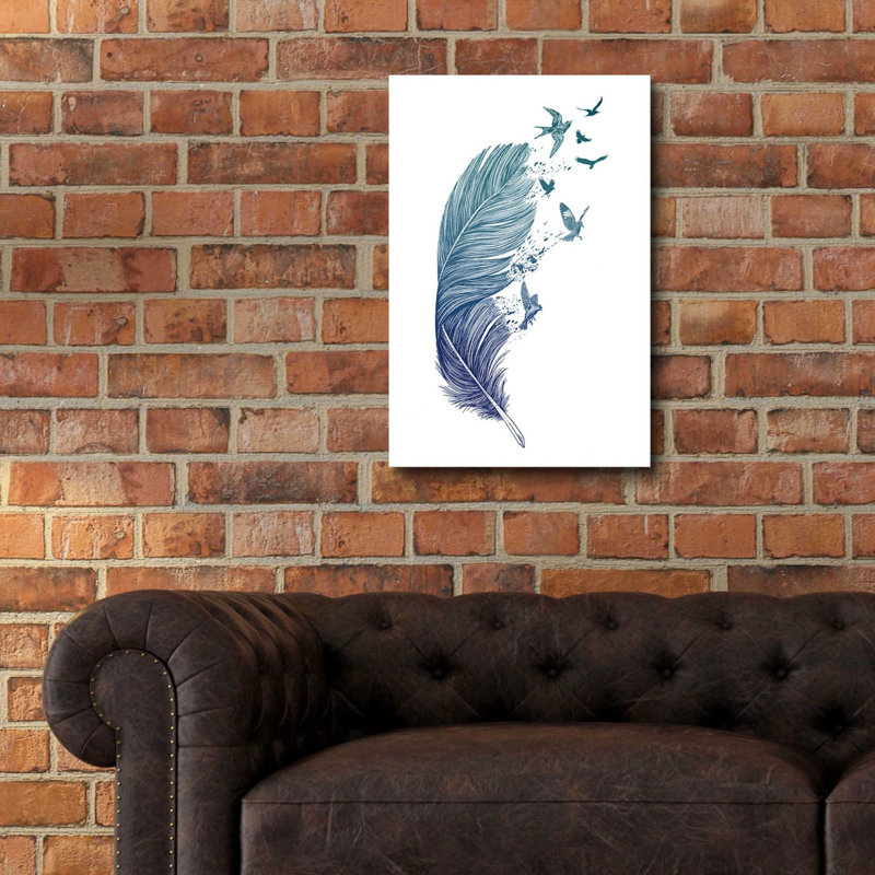 «Fly Away» par Rachel Caldwell, art mural en verre acrylique, H 24 po x l 16 po x P 0,2 po