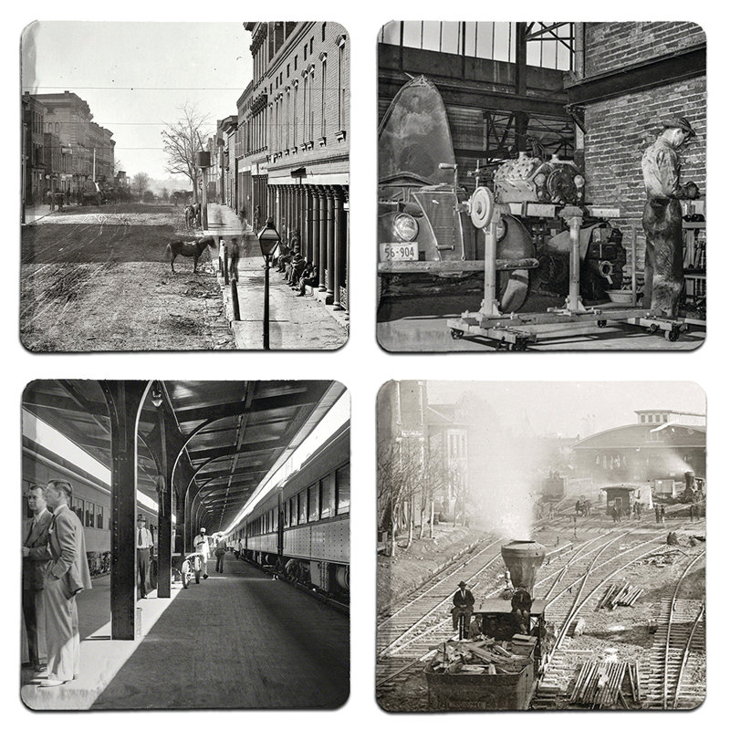 Sous-verre historique en pierre d'Atlanta