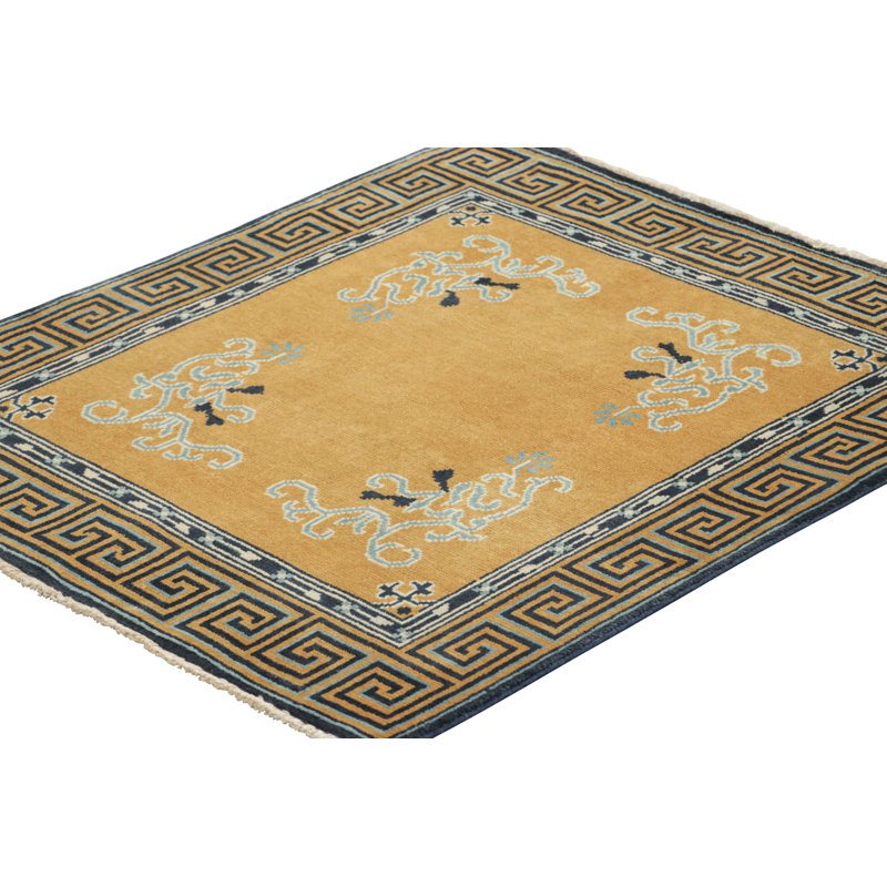 One-of-a-Kind 3'3x3'2 Hand Knotted Area Rug