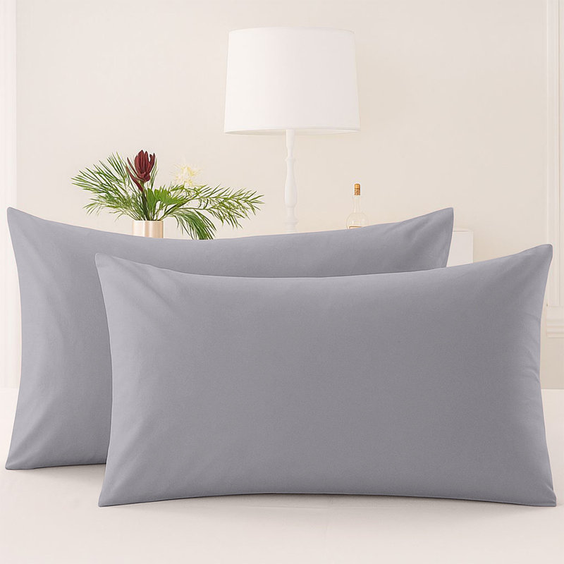 Microfiber Machine Tufted - Set of 2, Grey