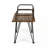 WOOD AND METAL CHAIR (Set of 2)