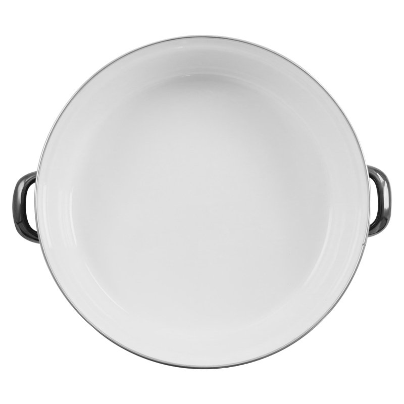 Gibson Home 5 Quarts qt. Non-Stick Enamelware Oval Braiser with Lid