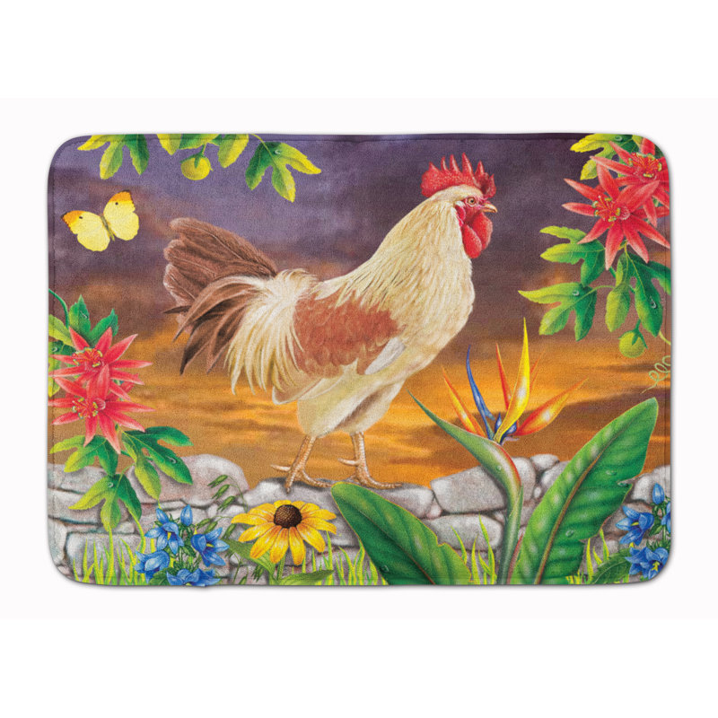 Tapis pour salle de bain Rooster