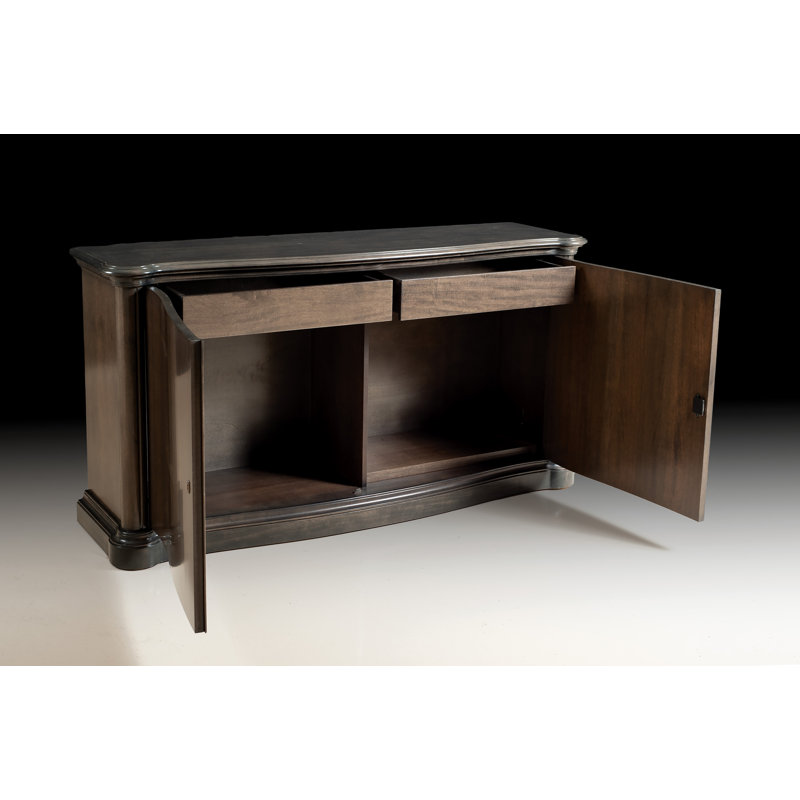 Buffet en bois de hêtre 2 tiroirs 70" wide