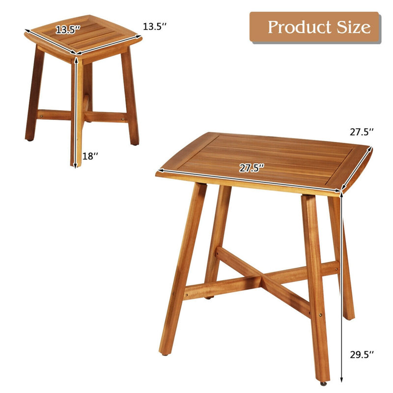 Catinna Patio 5 Piece Dining Set