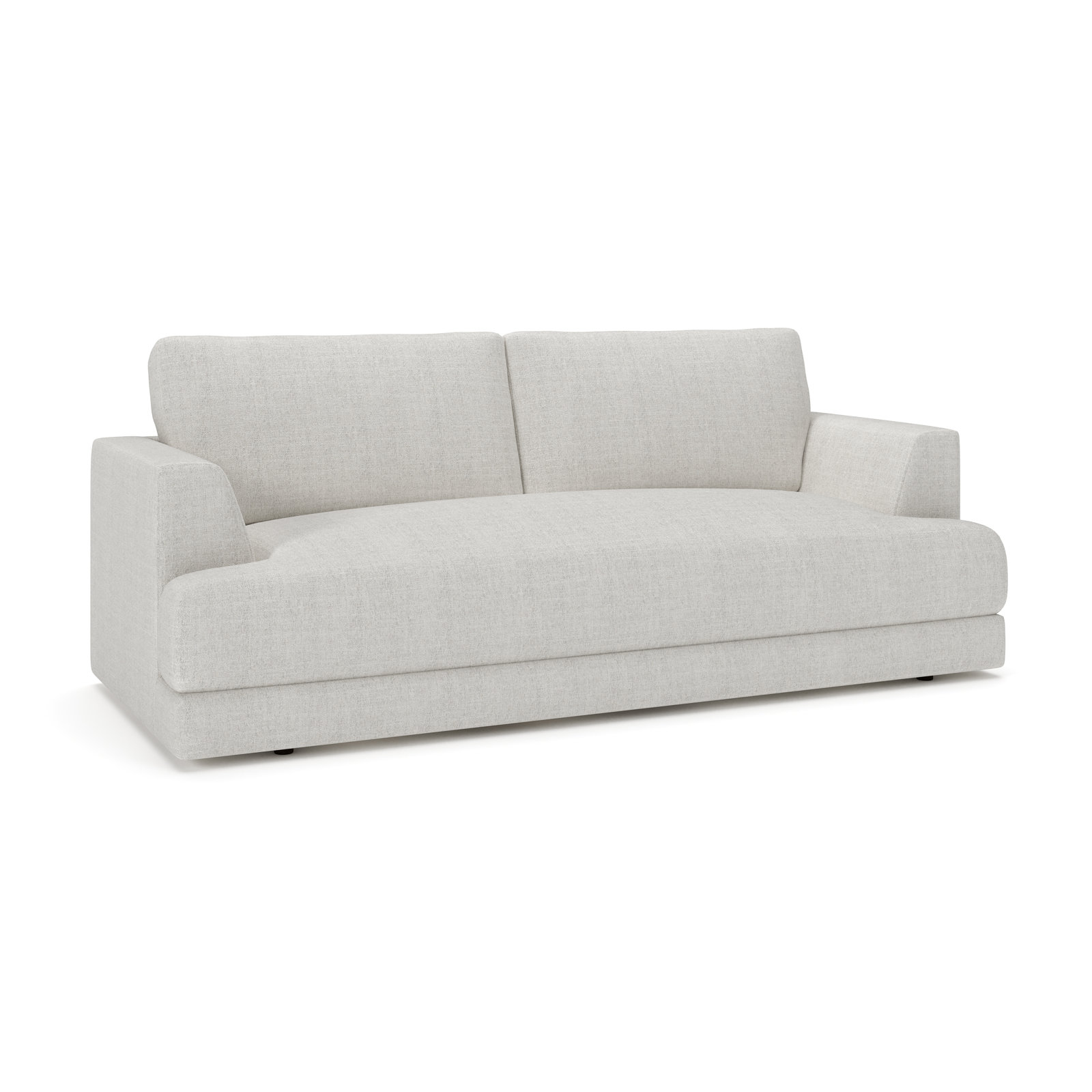 Laguna 96" Upholstered Sofa, Monique Oyster Textured Chenille