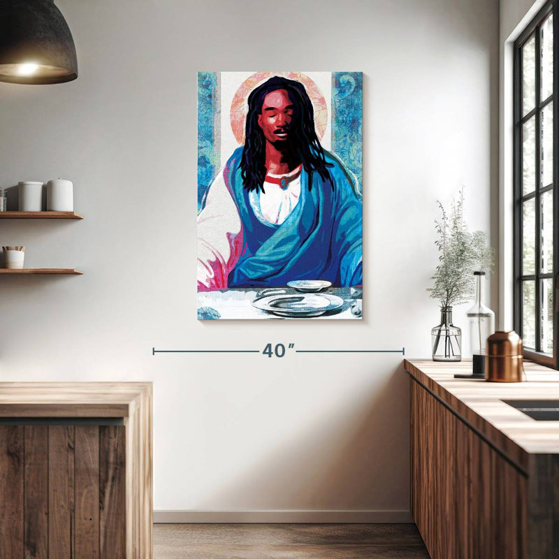 Adella Black Christ, 39" H x 26" W