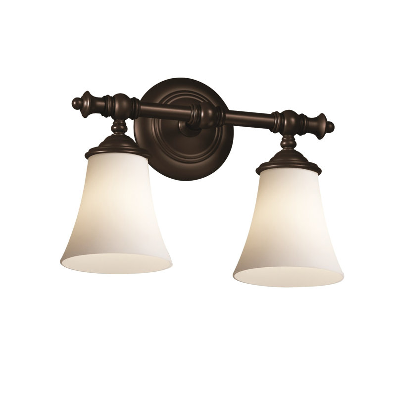 Aisaiah 2 - Light Bath Bar, Opal White Glass, Brushed Nickel