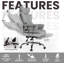 Ergonomic Adjustable Reclining Swiveling Office Chair - Faux Leather with Footrest for PC-119965248