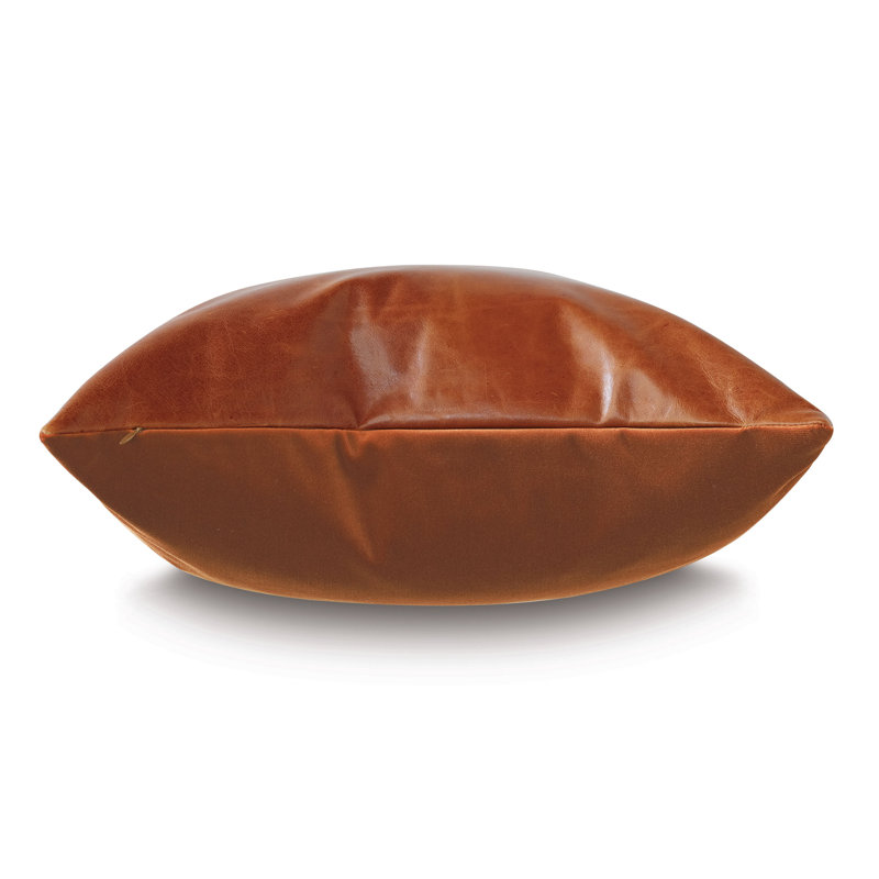 Tudor Square Pillow Cover & Insert, Cognac